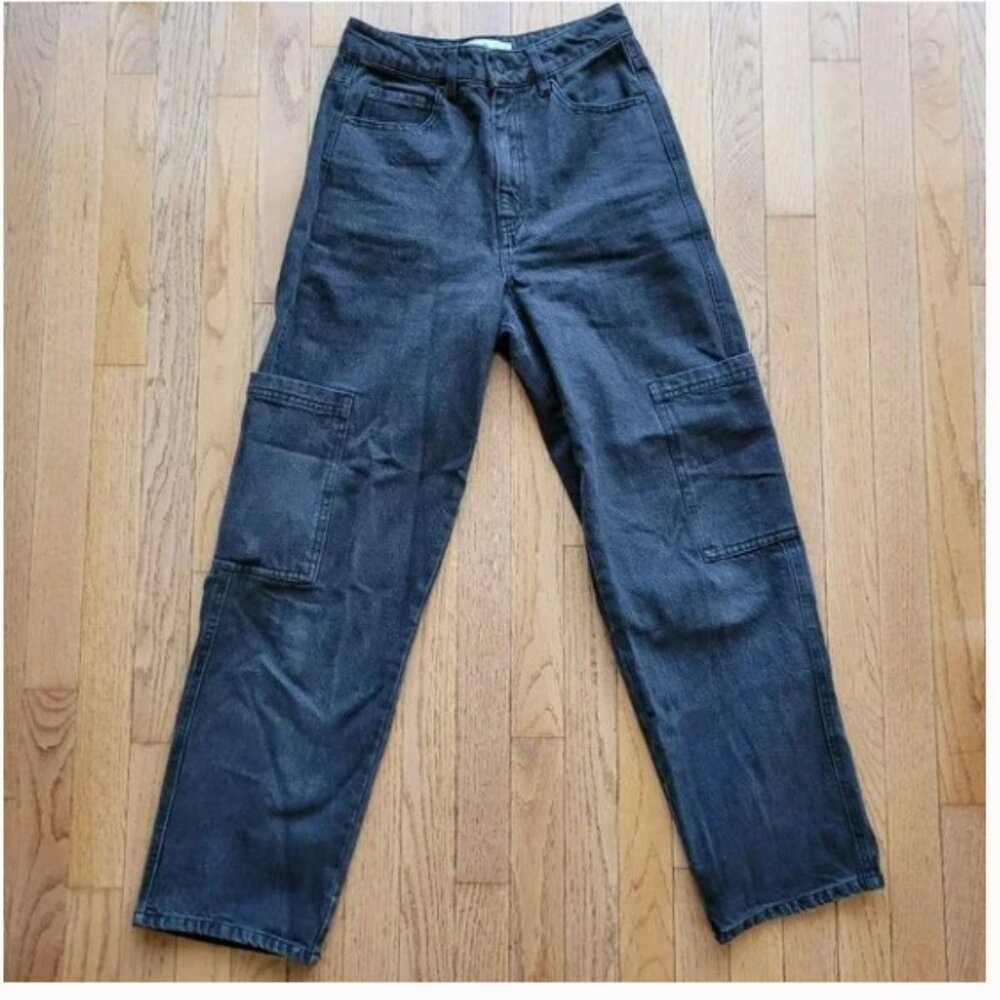 Cargo High Rise Black Denim TWIK par Simons Jeans 27